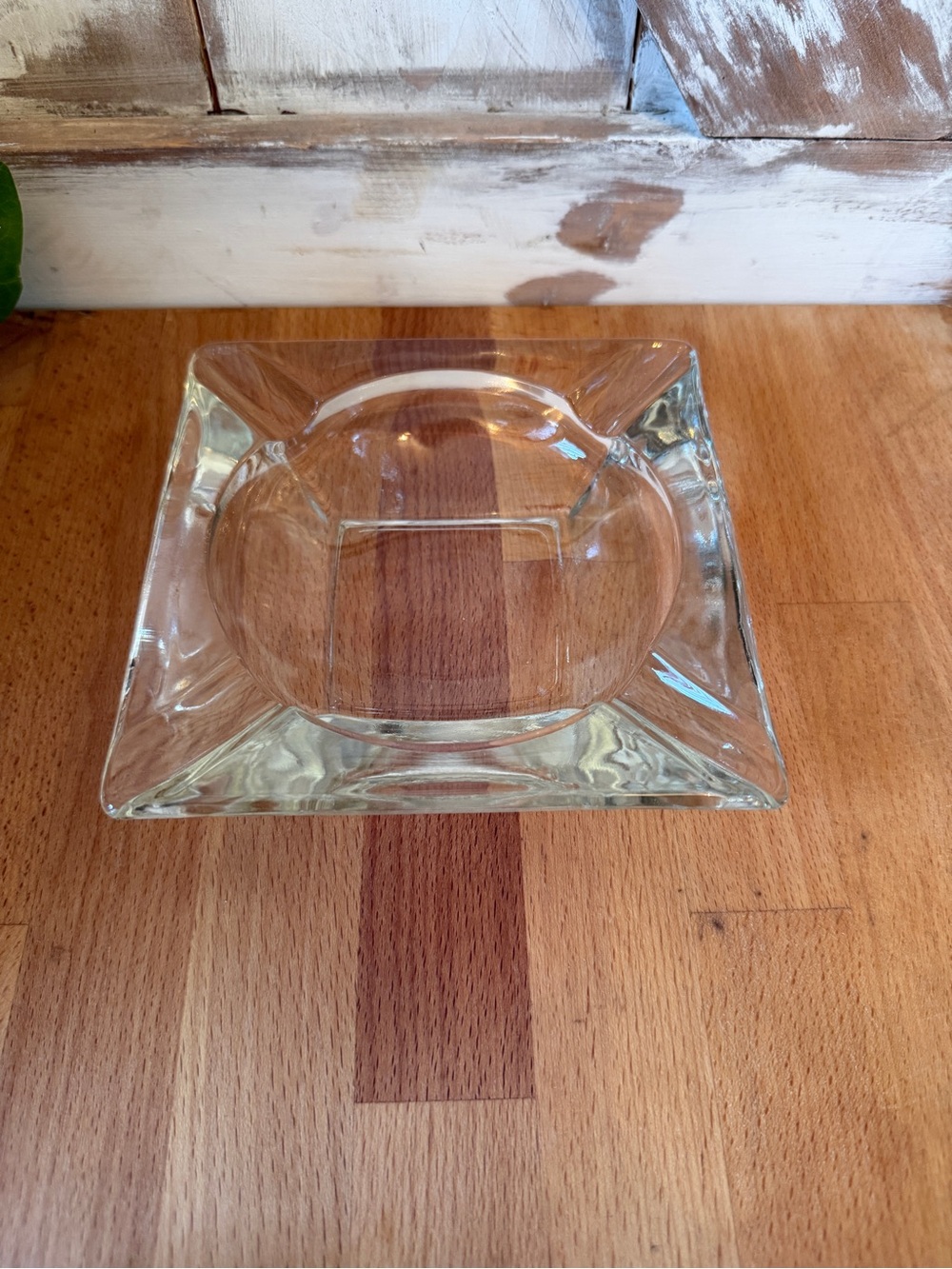 Clear Glass ashtray